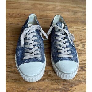 Bootleg By John Varvatos Blue Graphic Converse Sneaker Shoes Mens Size 11